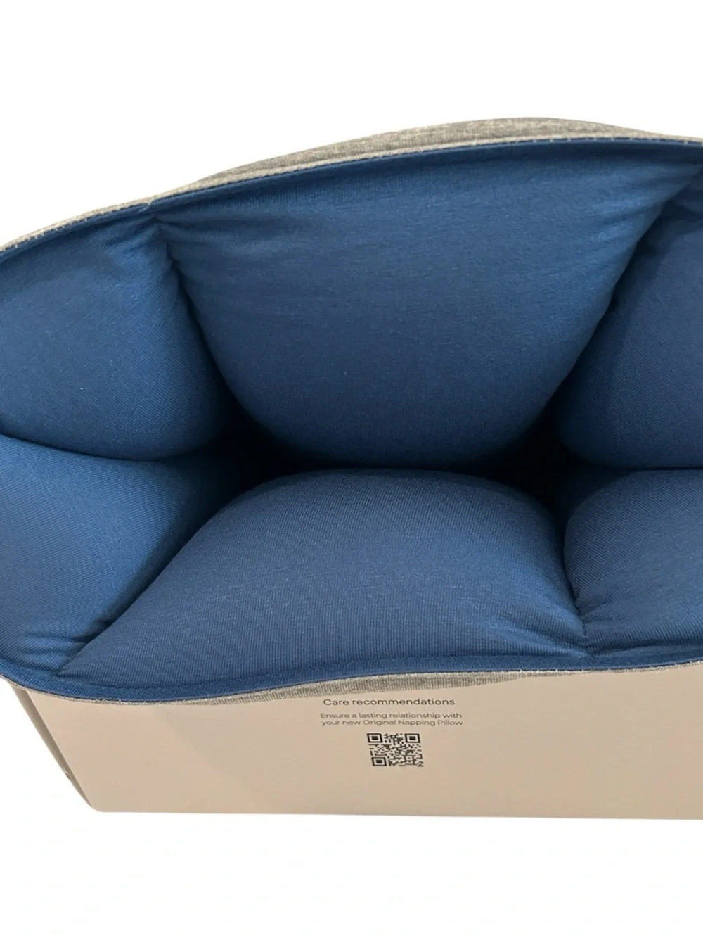 OSTRICHPILLOW Original Napping Pillow, Blue/Grey, NWT